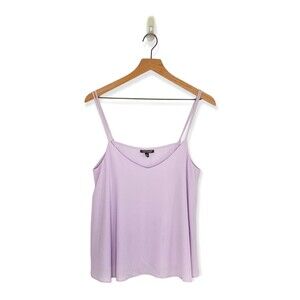 TOPSHOP Size 10 Cami Camisole Spaghetti Strap Shell Tank Purple Lavender Lilac